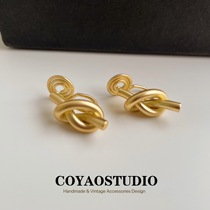 Mosquito Coil Dish Ear Clip Female Personality Twist No Earrings Earrings Small Crowd Design Superior Metal Temperament Minimalist Ear Accessories