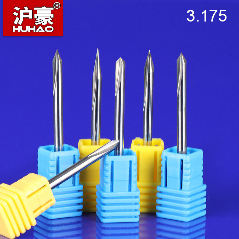 Shanghai Hao 3175 Double-edged Straight Groove Sharp Knife Taper Straight Knife Advertising Computer Numerical Control Engraving Machine Tool Engraving Metal Knife