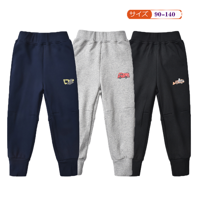 Japanese boy sports pants autumn pants pure cotton children early autumn casual pants baby black pants handsome