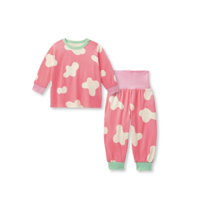 Japanese girls home suit Spring and Autumn pure cotton long sleeve high waist pants sleeve jacket suit gas