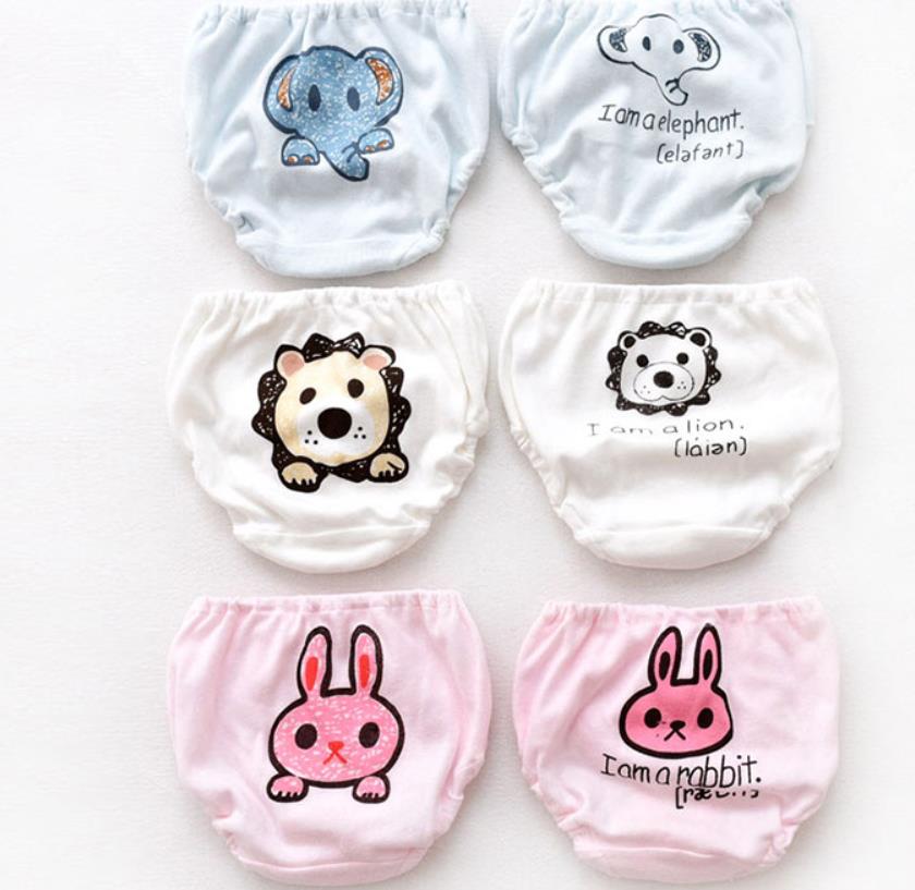 Boys, daughters, children's shorts, cotton cartoon briefs, children's underwear, not stuck ass, baby bread pants