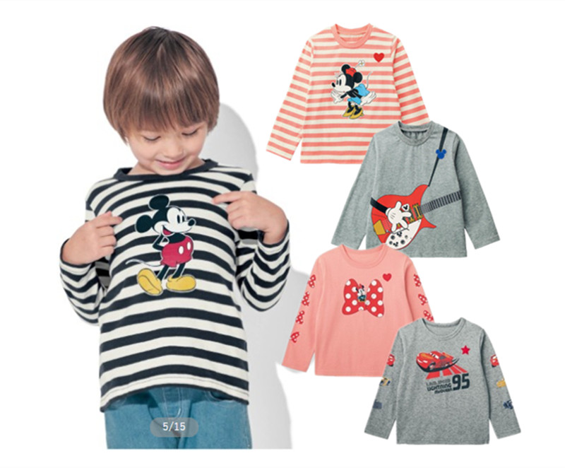 Japanese Senki Kids Long Sleeve T-Shirt Boys Spring and Autumn Leggings Girls Cotton Crew Neck Tops Cartoon T-Shirts