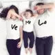 Tùy chỉnh sáng tạo cá tính một gia đình ba con XL mặc cho gia đình mùa hè trọn bộ 2019 Áo thun ngắn tay tùy chỉnh mùa xuân - Trang phục dành cho cha mẹ và con đồng phục gia đình