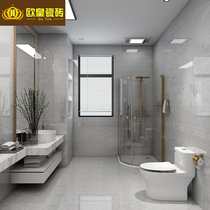 Modern minimalist kitchen tile matching gray kitchen wall tile 300x600 bathroom bathroom non-slip floor tiles