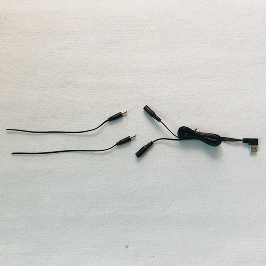 USB One Drag Two Wire Rod Black Electric Hot Insole Common Wire Electric Hot Insole Wire Electric Hot Glove Wire Rod