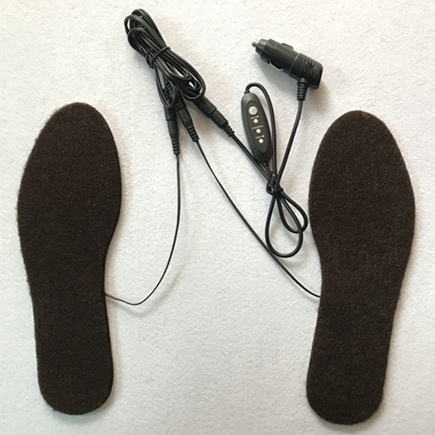 12V car electric insole 12V insole cigarette lighter 12V electric warm insole locomotive electric insole