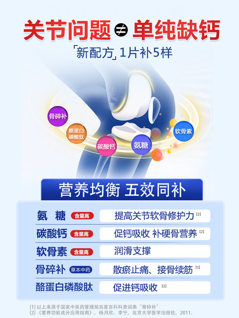 Tongcheng Beijian Sugaramycete Chondroitin Calcium Tablets 180 Tablets Ansugar Calcium in Middle-aged and Elderly People with Calcium Jianli Duo Pharmacy