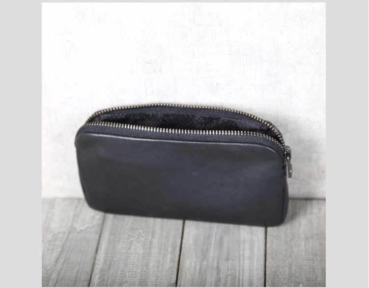 Deep Mountain chín gốc ví da handmade ví thẻ gói lớp da điện thoại di động túi xách nam và nữ mẫu đôi ví tiền nữ