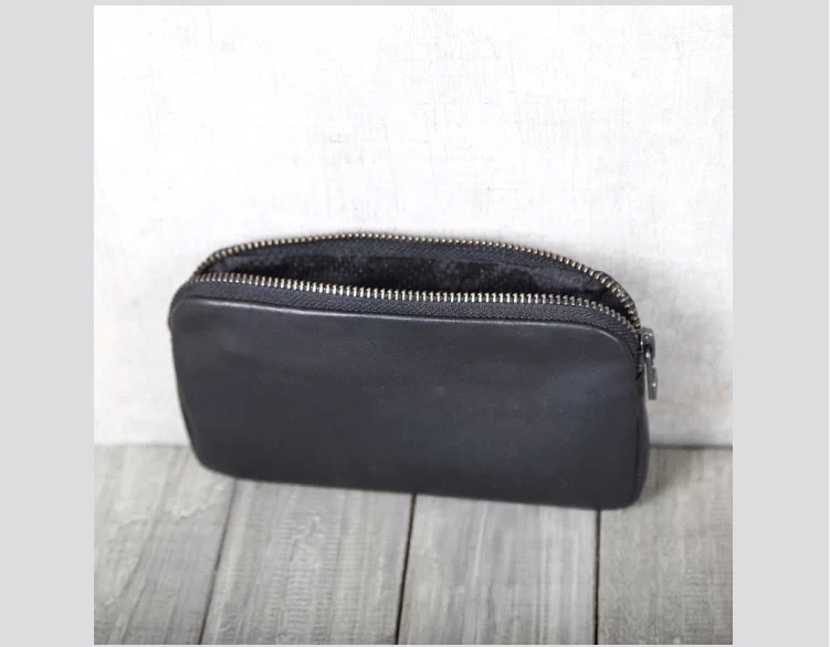 Deep Mountain chín gốc ví da handmade ví thẻ gói lớp da điện thoại di động túi xách nam và nữ mẫu đôi