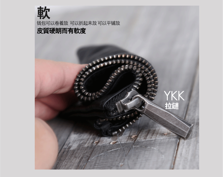 Ví da thật Ví da đơn giản ví nhỏ gấp gọn thiết kế nguyên bản sâu núi chín - Ví tiền ví cầm tay