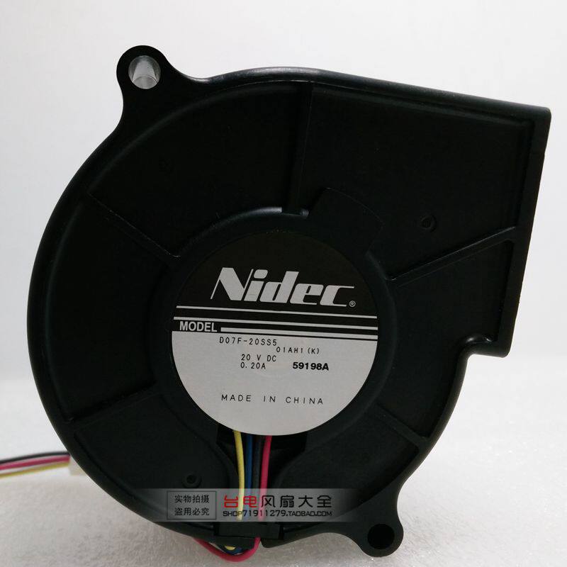 NIDEC 7530 20V 24V 24V D07F-20SS5 blowers double ball bearing heat dissipation fan