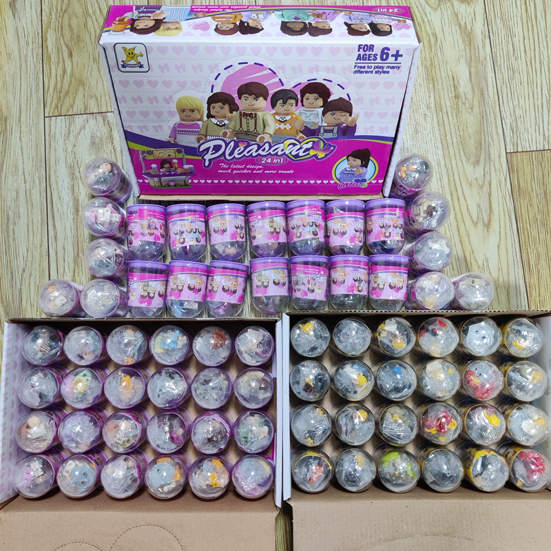 Lego building blocks gashapon blind box small particle minifigure doll puzzle assembly toy boy girl children's day gift