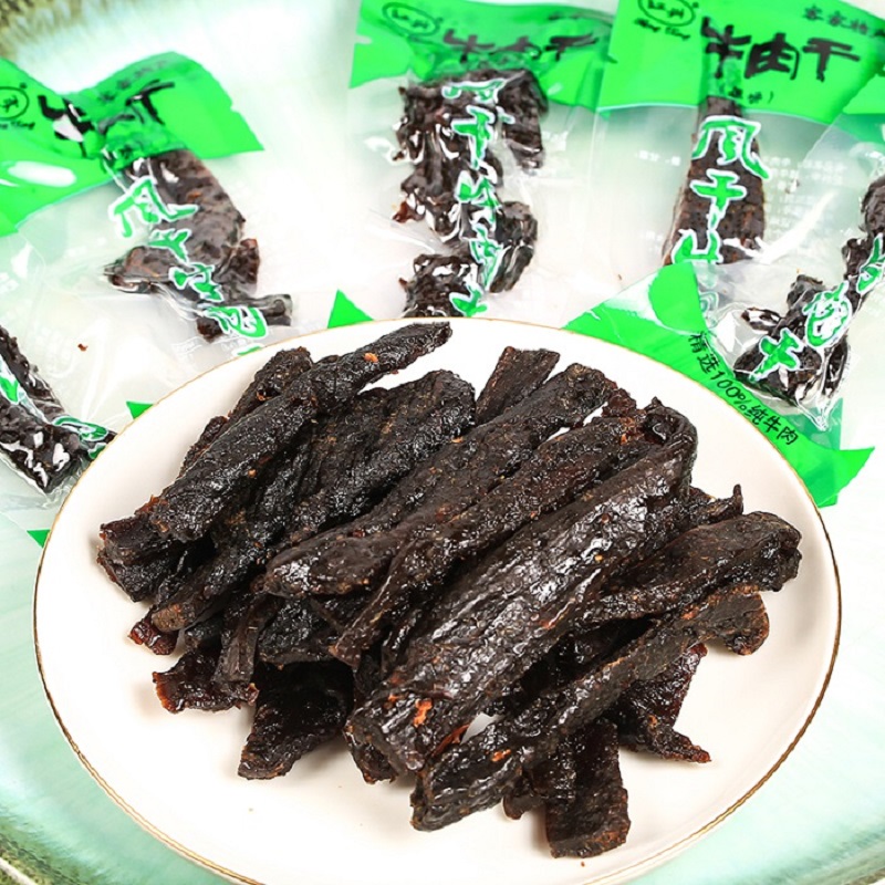 Hongxing air-dried beef jerky original flavor Meizhou special snacks meat snacks casual snacks Xingning Hakka specialty