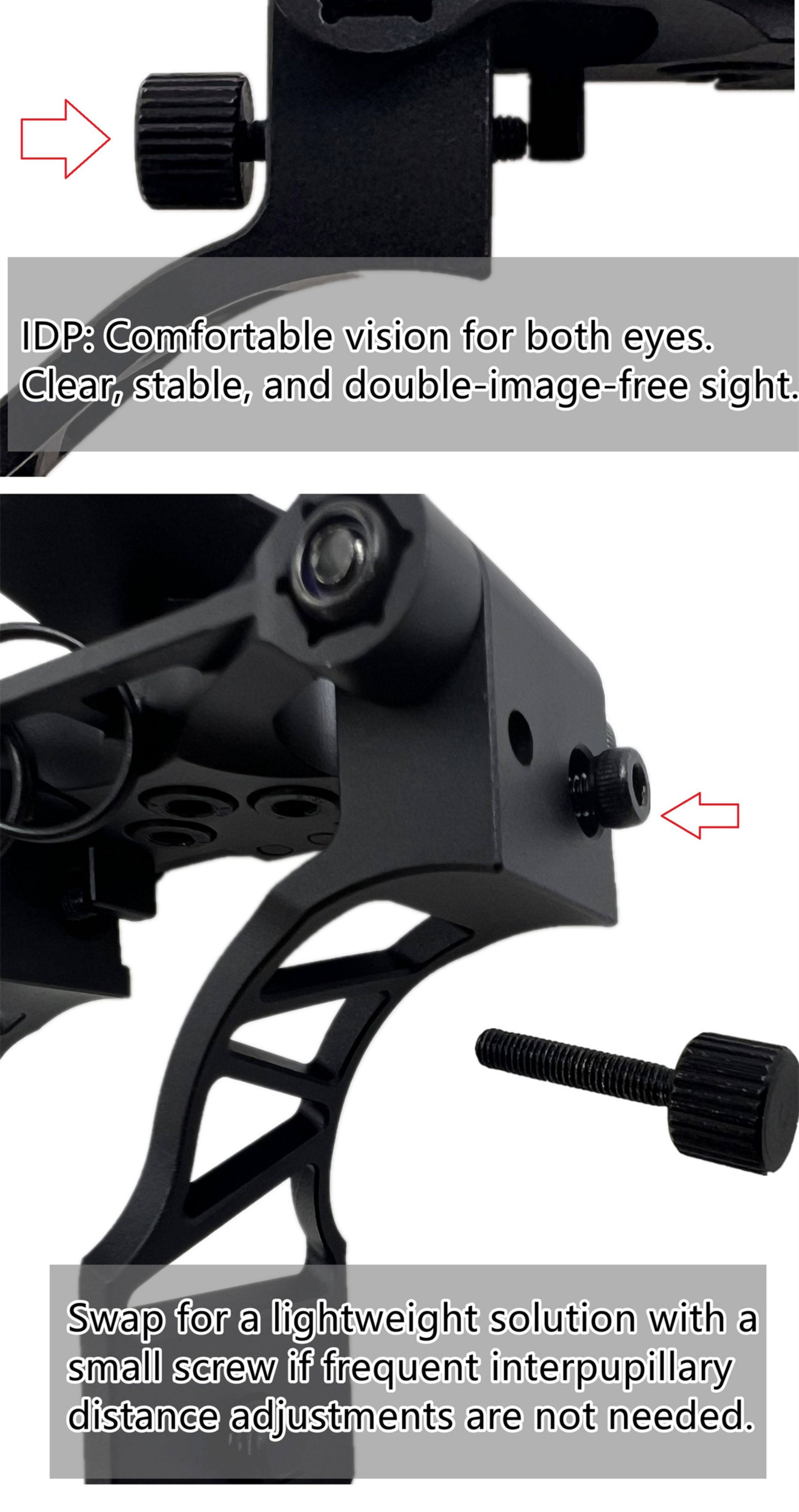 Adaptateur KRYDEX J Arm Dovetail Pour PVS14/PVS7 – Monture Oscillante Noire