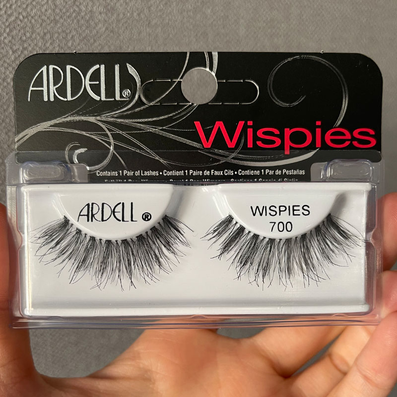 Ardell False Eyelashes European and American Messy Long Wispies700 Natural Roll Thick No Glue