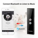 Мини-портативный переводчик голоса Wi-Fi Двухсторонний в реальном времени 68 Mul