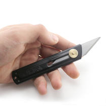 Japan OLFA CK-1 black stainless steel beauty work engraving knife) Double-edged blade model special