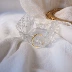 "Mặt trăng là mặt hồ" mỹ học sương mù. 925 bạc mạ vàng sóng thiết kế kiểu cổ điển mở nhẫn nhẫn nữ - Nhẫn