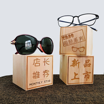 Creative glasses display props lettering glasses display rack display decoration new products listing advertising display label