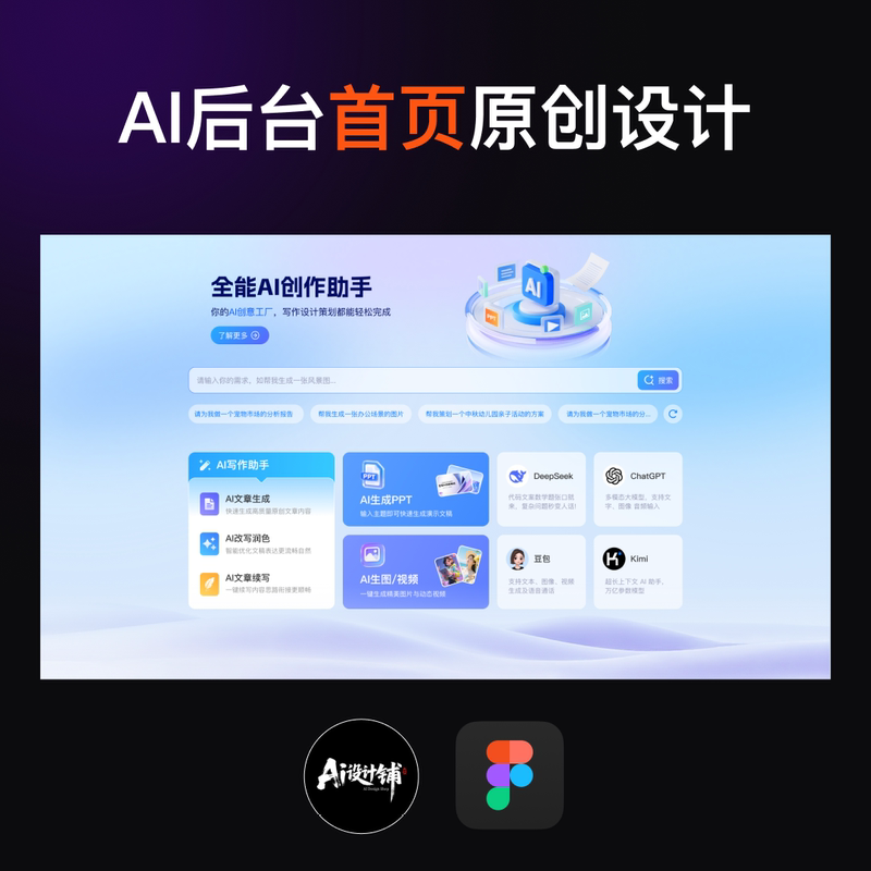 B-End Backend Homepage Design, 4 Types of Homepages, Figma+Sketch Format, Editable Layers B-End Backend Homepage Design, 4 Types of Homepages, Figma+Sketch Format, Editable Layers
