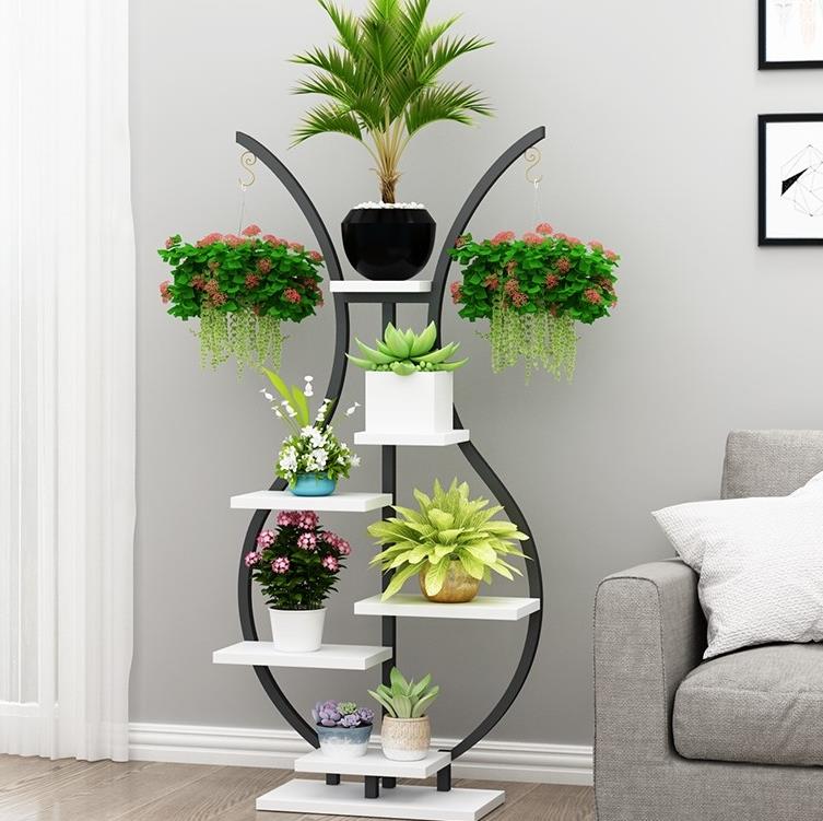 Flower shelf living room flower pot shelf household flower shelf indoor Nordic home floor shelf