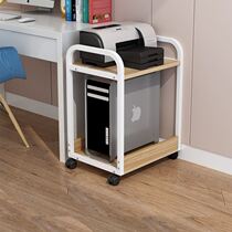 Computer host storage cabinet printer storage rack office locker chassis bracket multi-function removable