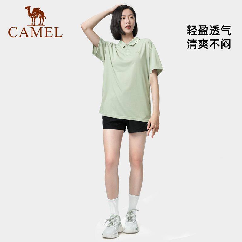 Camel 骆驼 户外速干 情侣款短袖Polo衫+短裤运动套装 天猫优惠券折后￥89包邮（￥389-300）男、女多色可选