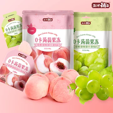 1元首单礼金~盐津铺子蒟蒻果冻约80包800g