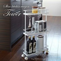 Japan Yamazaki Industrial yamazaki Kitchen Seasonings Car with roller cutlery trolley Shunfeng