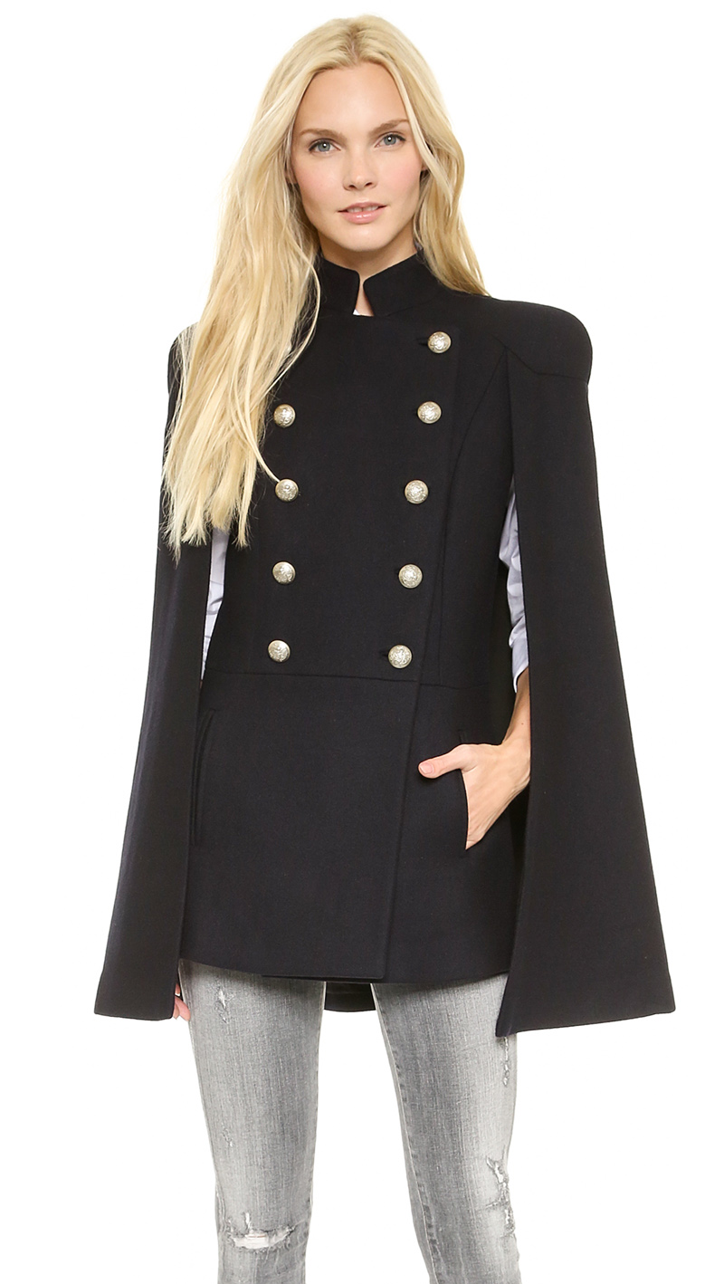 ladies cape coat