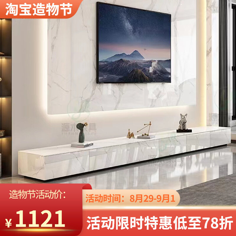 Hanging slate TV cabinet hanging floor with drawers modern minimalist living room TV cabinet suspended solid wood floor cabinet