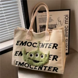 Вместительная и большая сумка через плечо, мультяшная сумка на одно плечо, универсальный шоппер, коллекция 2023