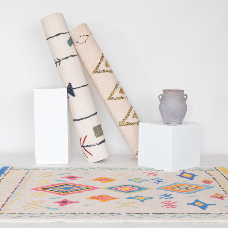 Looking for living room sofa carpet home coffee table mat Morocco Nordic modern minimalist bedroom bedside blanket ins wind