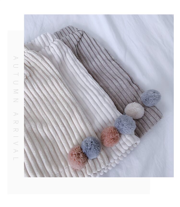 Candy Grandpa Girls 2018 Thu / Đông Cashmere Dày chân rộng Quần trẻ em Quần thẳng Quần thông thường Han quần jean đẹp bé trai