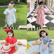 Young Yo-yo Girl Law Style Little Fresher Skirt Summer New Sweet Princess Dresses Children Foreign Air Bubble Sleeveless Dress