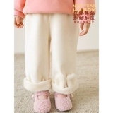 Утепленные трехмерные детские бархатные цветные штаны для отдыха