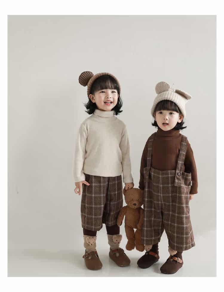 Детский осенний комбинезон, штаны, ретро комплект, бретели, в британском стиле, стиль     