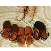 Young Yo-yo Girls Round Head Sandals Sandals Fashion Soft Bottom Children Small Leather Shoes New Summer Hollowed-out Women Baby Shoes