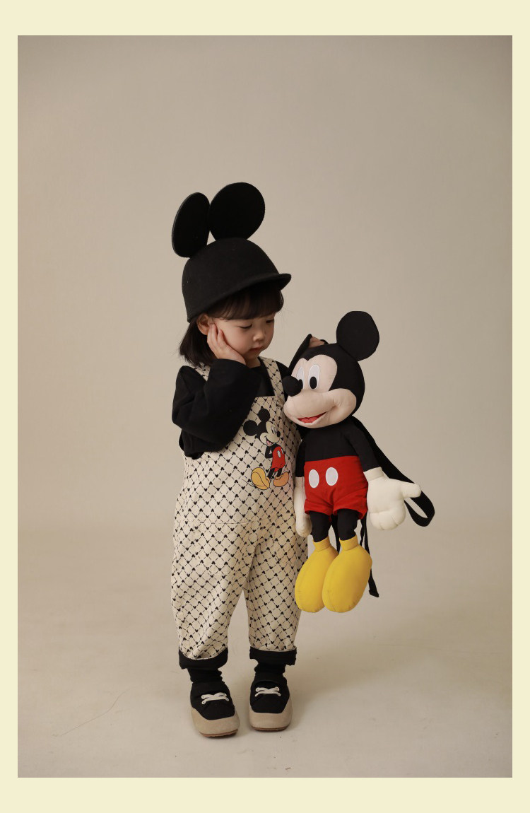Дисней, детский ретро износостойкий комбинезон, повседневные брюки, штаны, Дисней Микки Маус, в корейском стиле yoehyaul/幼悠 