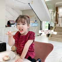 Young Yo-yo Girl Little Fragrant Wind Blouse Summer Dress New Baby Short Sleeve T-Shirt Thin Loose Fashion Han Version Foreign Air Clothes