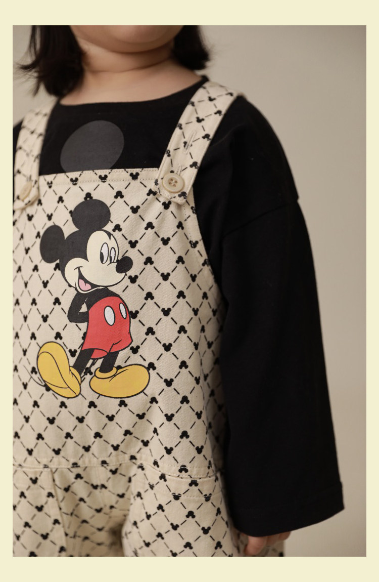 Дисней, детский ретро износостойкий комбинезон, повседневные брюки, штаны, Дисней Микки Маус, в корейском стиле yoehyaul/幼悠 