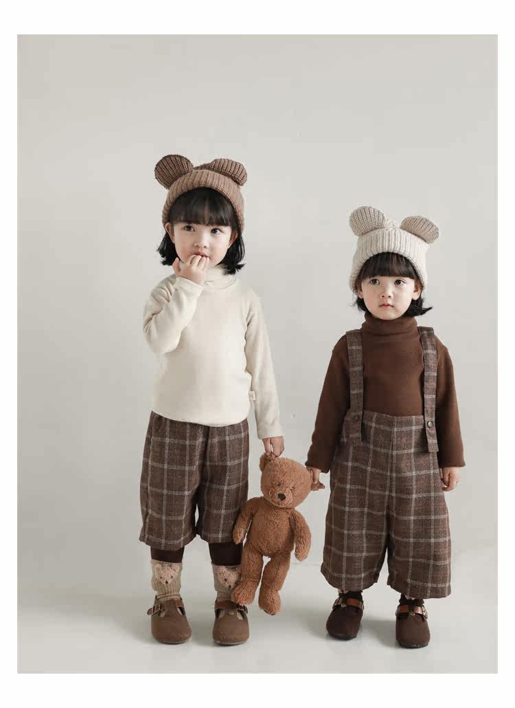 Детский осенний комбинезон, штаны, ретро комплект, бретели, в британском стиле, стиль     