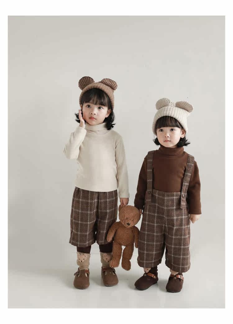 Детский осенний комбинезон, штаны, ретро комплект, бретели, в британском стиле, стиль     