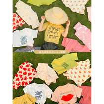 Young children 2022 new blouses male baby printed bobo short sleeve t-shirt girl summer ocean qi undershirt