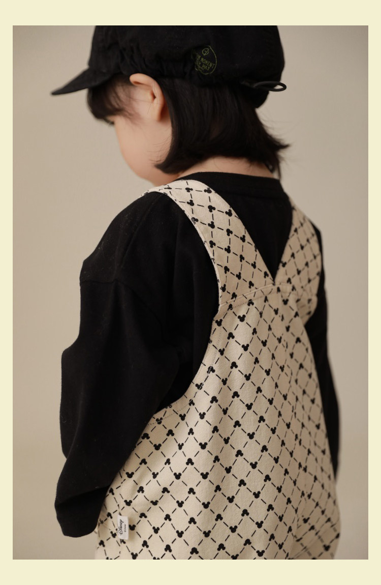 Дисней, детский ретро износостойкий комбинезон, повседневные брюки, штаны, Дисней Микки Маус, в корейском стиле yoehyaul/幼悠 