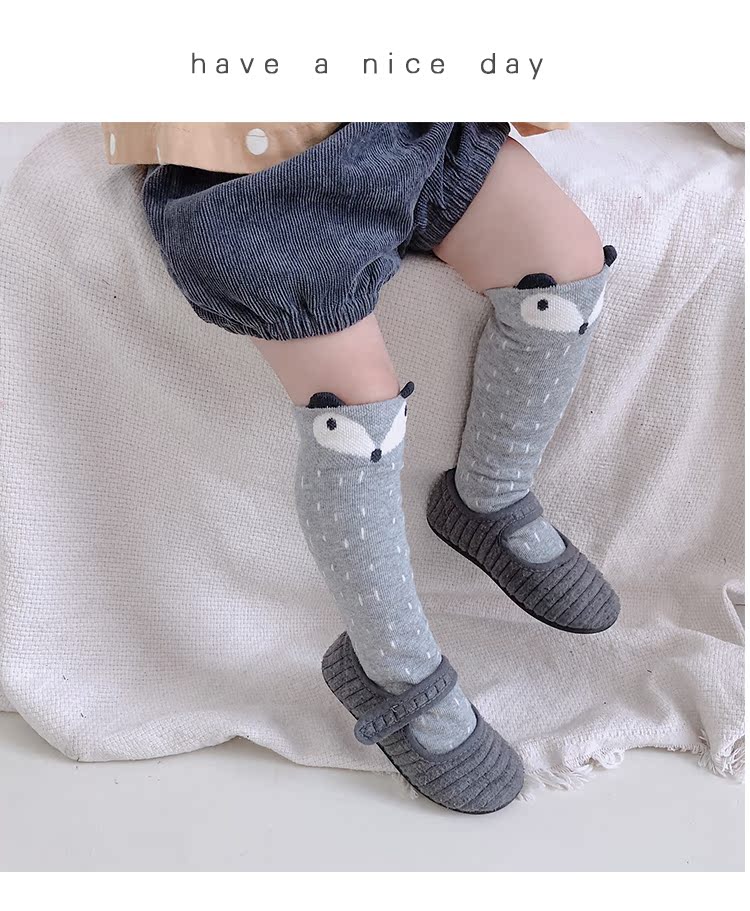 Kẹo ông nội mùa xuân và mùa thu đông bé trai và bé gái vớ vớ trẻ em 1-5 tuổi vớ trẻ em vớ len quần tất học sinh