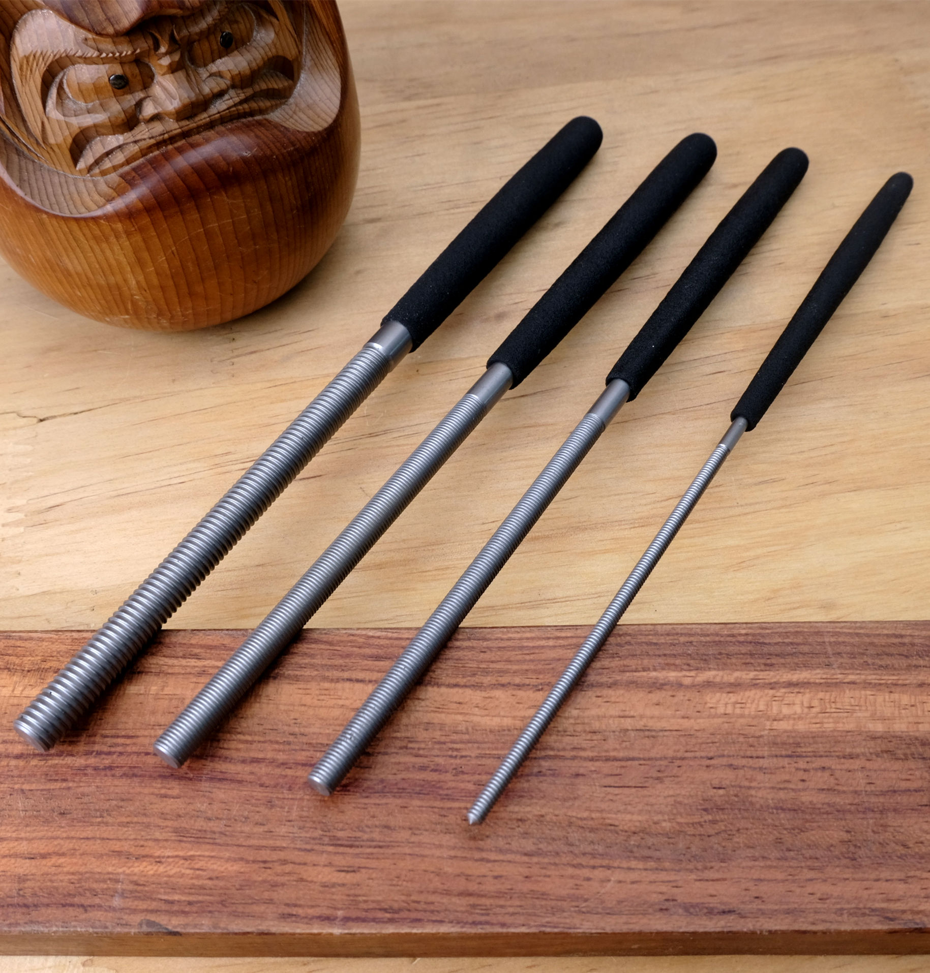 Japan imported Iwasaki CP file Small round file Woodworking file Cylindrical file Wood carving file Hardwood file Very fine diy tools