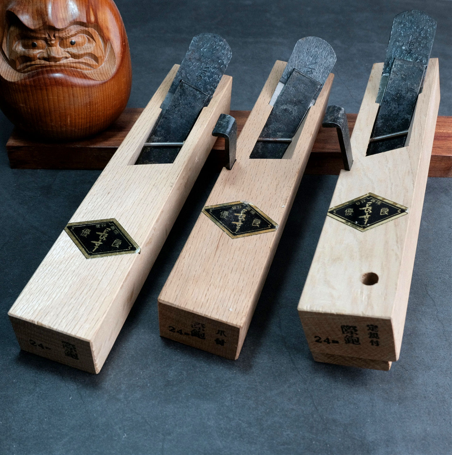 Long Xingyin Large Crooked Mouth Planer Cutting Edge Regular Planer Japanese Pull Planer Right Inclined Planer 24mm Long Table