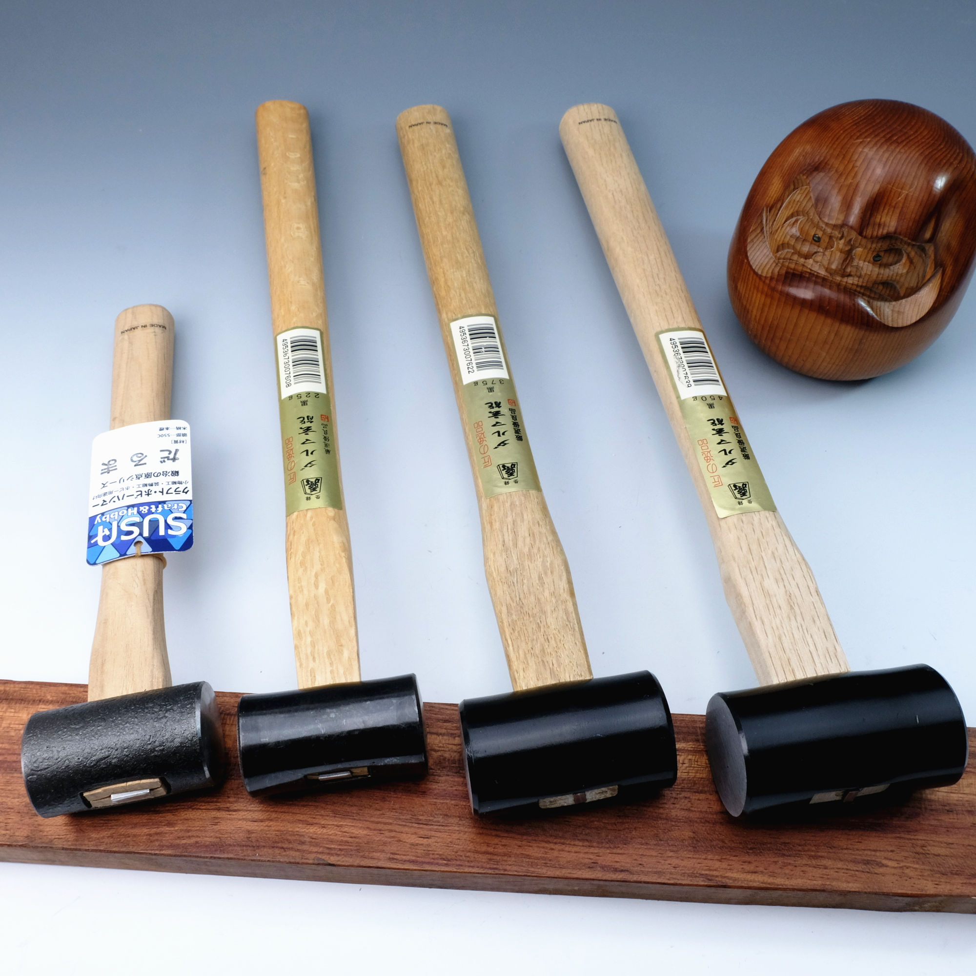 The King of Japan will Dharma type Xuaneng woodworking hammer Hammer carving dovetail tenon with leather hammer Susa