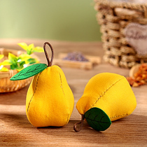 Cloth pears do not abandon fruit aromas bag diy handmade pear balsamy bursa material bag end lunchtime child pendants cute table hem